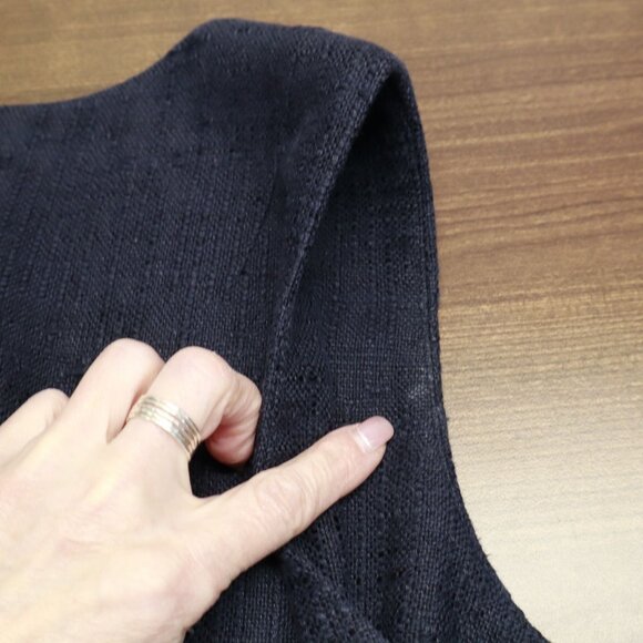 Tory Burch Mod‎ Clea Sheath Dress Womens 6 Navy Quiet Luxury Country Club Career - Picture 12 of 16